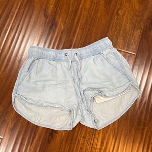 Very similar to the Aerie shorts, light blue color, very comfortable.